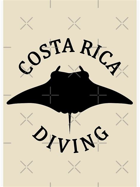 Swimming With Manta Ray Scuba Diving In Costa Rica Poster For Sale