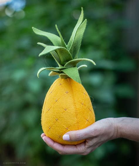 Felt Pineapple Diy Pattern And Photo Tutorial Lia Griffith