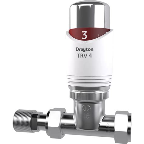 Drayton TRV4 Classic Thermostatic Radiator Valve 15mm Straight