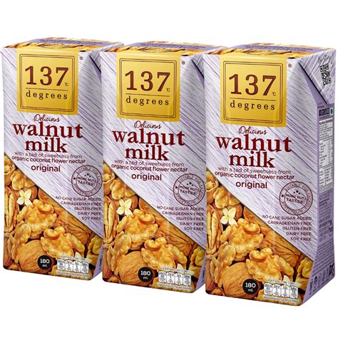 137 Degrees Walnut Milk Original 3x180ml Villa Market