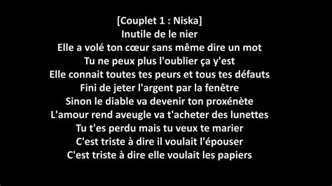 Niska Elle avait son Djo Lyrics ft Maître Gims YouTube