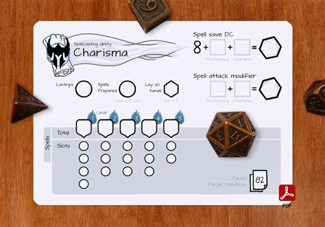 Paladin Spell Slot Tracker Dnd 5e Pdf Etsy