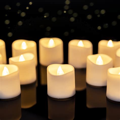 12pcs Timer Candles Flameless Led Candles Long Lasting Battery Operated