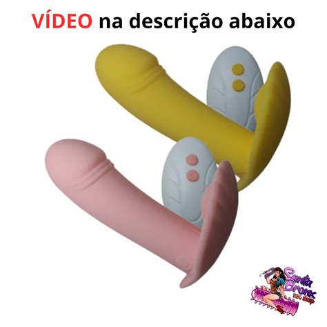 Vibrador Ponto G em formato de Calcinha Vibratória Concha Sex Shop