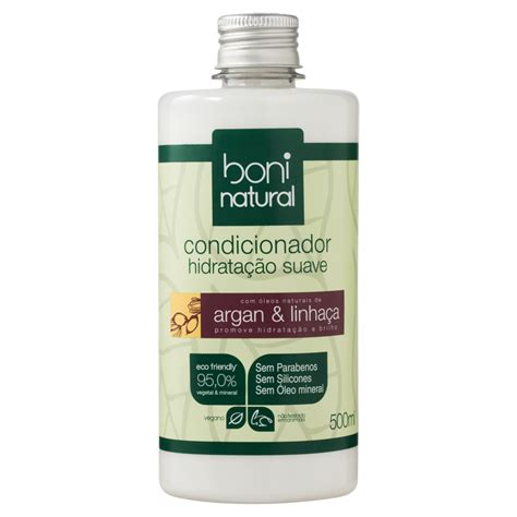 Condicionador Hidratante Argan E Linha A Boni Natural Frasco Ml