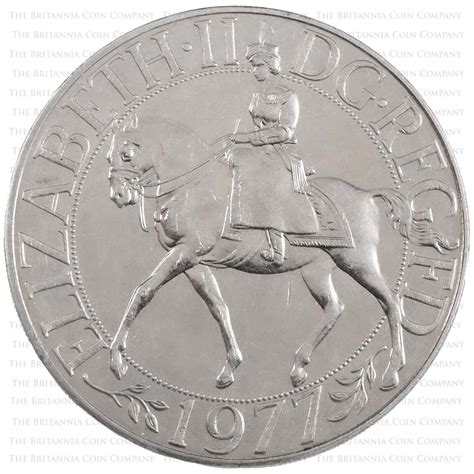 1977 Silver Jubilee Crown Coin For Sale