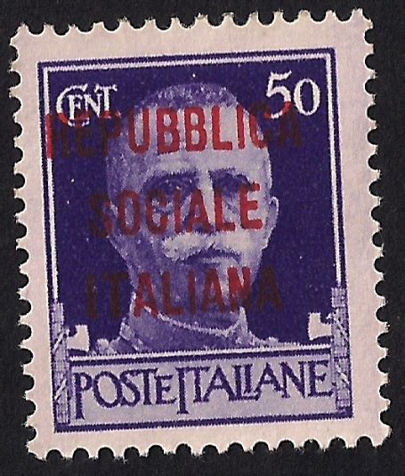 CULTURA FILATELICA Francobollo 50 Cent Violetto Serie Imperiale