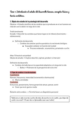 Tema Introduccion Al Estudio Del Desarrollo Humano Conceptos Basicos