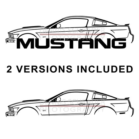 Mustang Outline