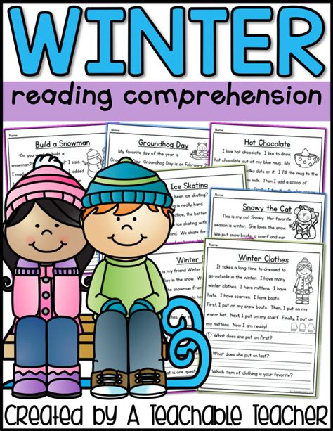 Winter Reading Comprehension A Teachable Teacher