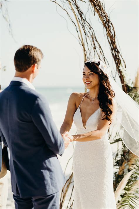 Chic Oceanfront Wedding At Akiin Beach Tulum Junebug Weddings