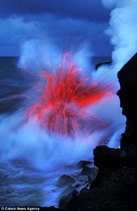 Alizul: WHEN LAVA MEETS WATER: TERRIFYING BUT BEAUTIFUL IMAGES FROM ...