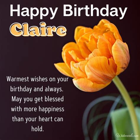 Happy Birthday Claire Images and Funny Cards