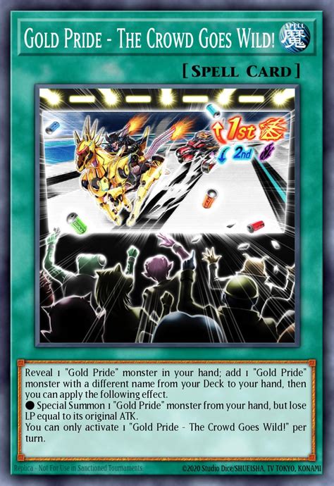 Gold Pride The Crowd Goes Wild Yu Gi Oh Card Database Ygoprodeck