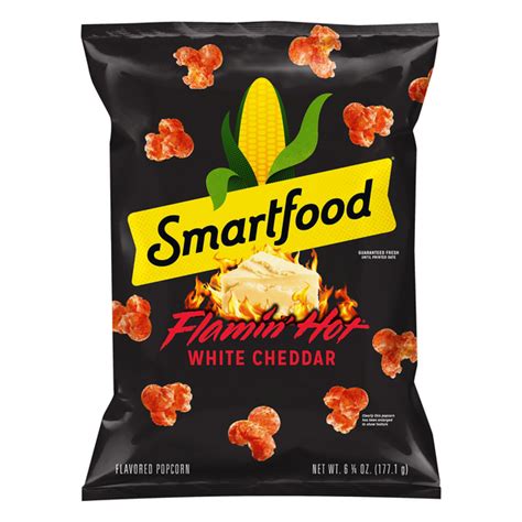 Save On Smartfood Popcorn White Cheddar Flamin Hot Order Online Delivery MARTIN S