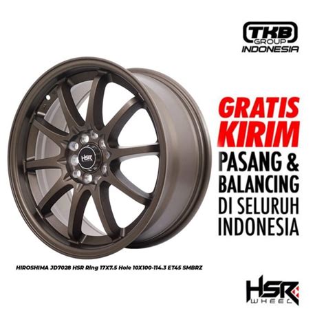 Jual Velg Mobil Ring 17 HSR HIROSHIMA Velg Racing HRV Sienta Ertiga