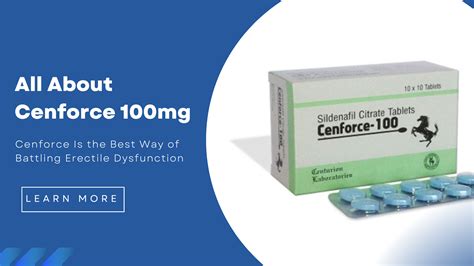 All About Cenforce 100 Mg Sildenafil Citrate Med2kart