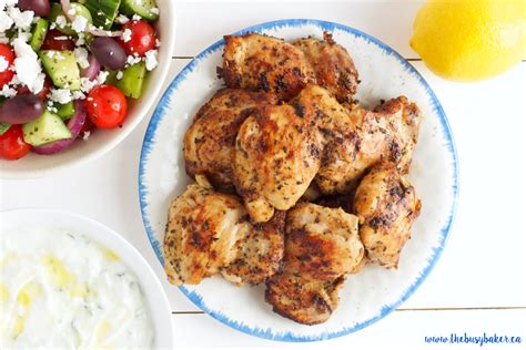 Easy Greek Chicken Souvlaki The Busy Baker