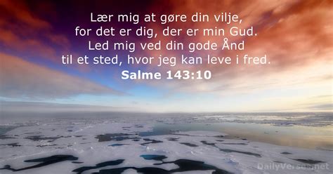 Den 7 Oktober 2017 Dagens Bibelvers Salme 143 10 DailyVerses Net