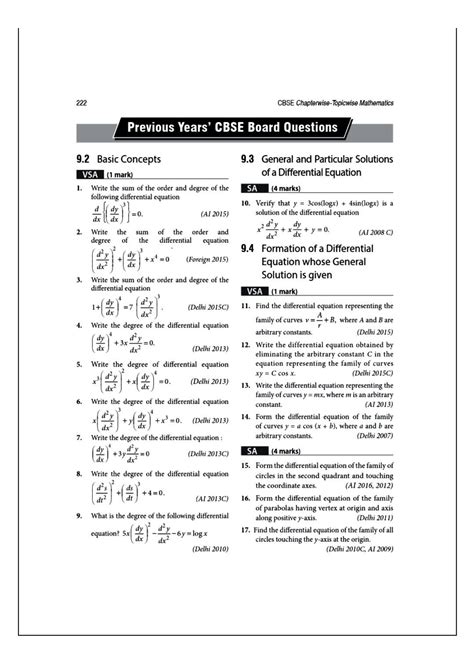 Solution Differential Equations Solved Question Paper Studypool