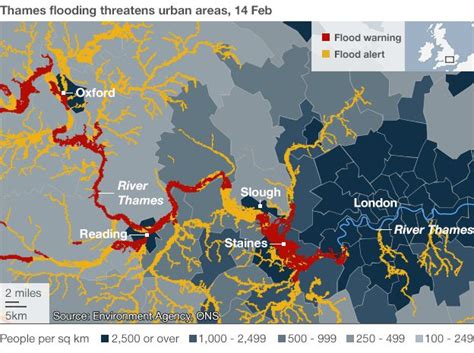 Uk Storms Mapping The Floods Bbc News