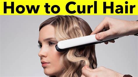 How To Curl Your Hair With A Straightener Best Method To Curl Your Hair Youtube