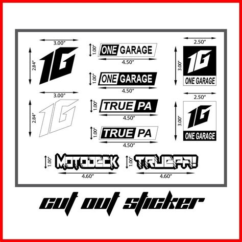 G Motodeck Truepa Inspired Motorcycle Stickers Set Shopee Philippines