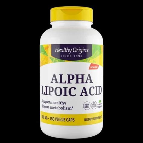 Healthy Origins Alpha Lipoic Acid Mg Veggie Caps Maple