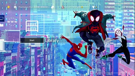 Spider Man Into The Spider Verse Theme 1 Free Ps4 Theme Japan Youtube