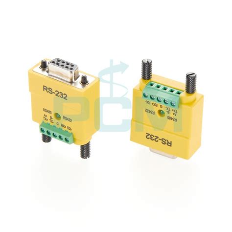 Disesuaikan RS232 Ke RS485 RS422 Antarmuka Serial Converter DB9