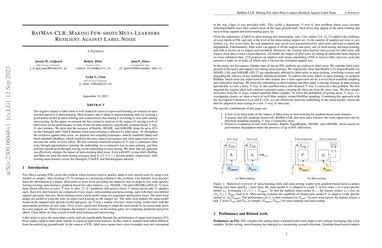 Batman Clr Making Few Shots Meta Learners Resilient Against Label