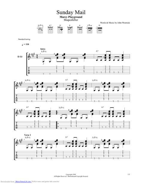 Sex And Candy Guitar Chords