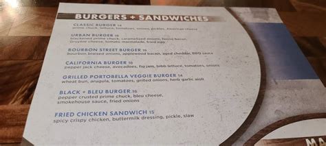 Menu At Urban Table Restaurant Bethlehem