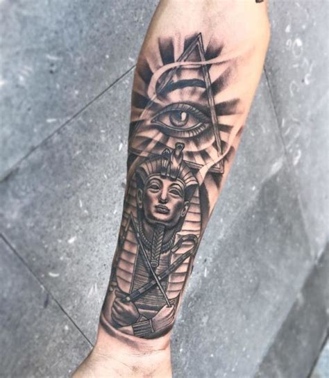 Introducing Interesting Pharaoh Tattoo Designs For Forearm