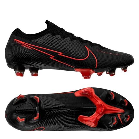 Nike Mercurial Vapor 13 Elite FG Black X Chile Red - Black/Dark Smoke ...