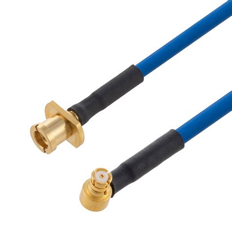 Smp Male Bulkhead To Ra Smp Female Cable Fm F086 Coax In 12 Inch