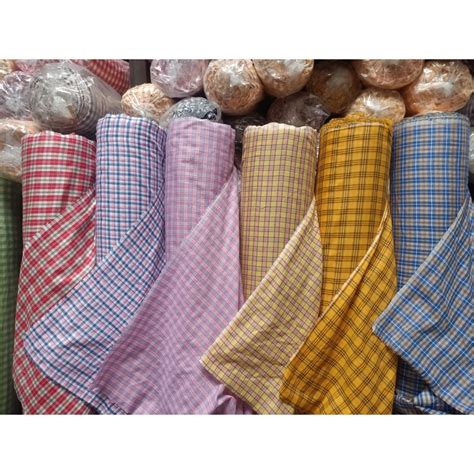 Jual Kain Flanel Lokal Tenun Terbaru Bahan Kotak Katun Yarndyed Harga