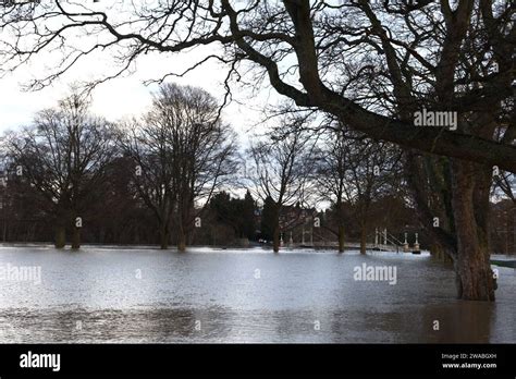 Hereford, Herefordshire, 3 January 2024. Severe flooding as the River ...