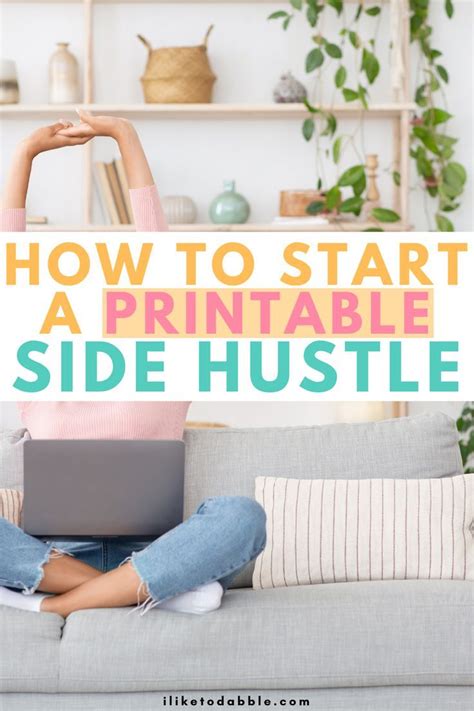 How To Start A Printable Side Hustle Side Hustle Sites Like Etsy