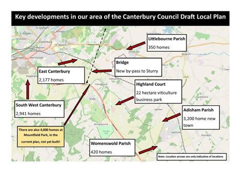 Diagramatic Map Of Development In South Canterbury District Adisham