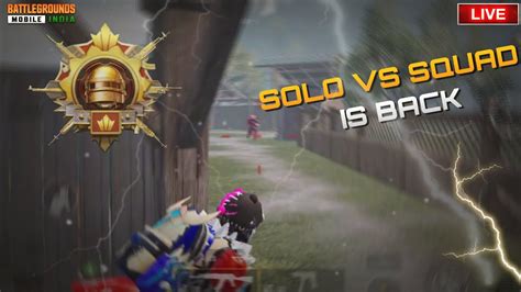 Bgmi Solo Vs Squad Rush Gameplaybgmi Bgmilive