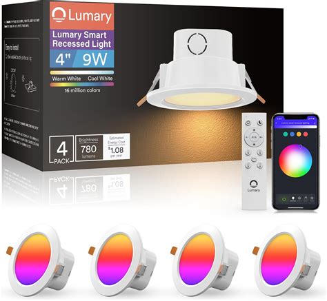 Lumary Pack Smart Gimbal Recessed Lighting Inch Max