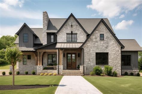 Modern Stone Farmhouse