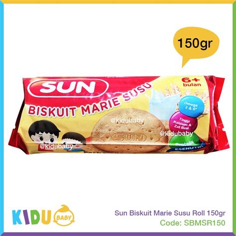 Jual Sun Biskuit Marie Susu Roll Gr Biskuit Bayi Cemilan Bayi Anak