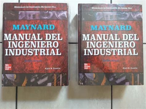 Maynard Manual Del Ingeniero Industrial Kjell B Zandin Meses Sin