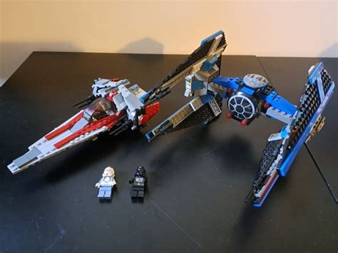 LEGO 6205 6206 Lego Lego Star Wars V Wing Fighter En TIE