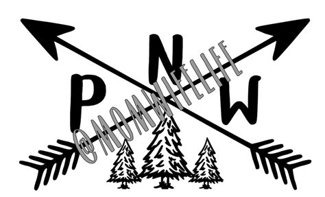 Pnw Compass Svg Etsy