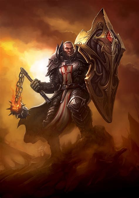 Diablo Female Crusader Art