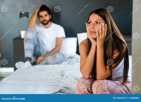 Relationship Problems Due To Stress Can Ruin Sex Life Stock Image