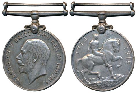 British War Medal 1914 18 George V Silver